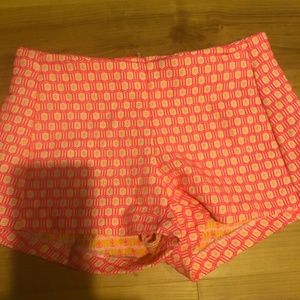 Lilly Pulitzer Gold and Pink Short Shorts